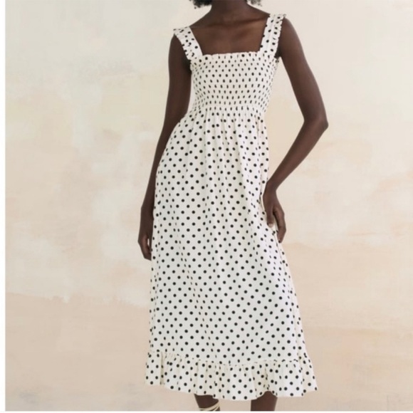 Zara Dresses Zara Josephine Smocked Midi Dress Poshmark